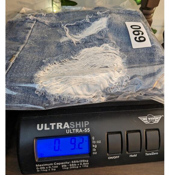 Pacsun‎ Shorts Women's 25 waist Blue Jean Denim Ultra High Rise Vintage - Picture 12 of 12